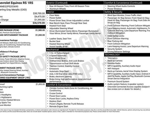 Certified 2023 Chevrolet Equinox RS w/ RS Leather Package FWD image 9