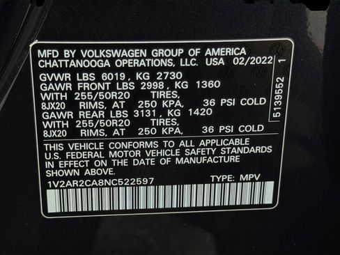 Used 2022 Volkswagen Atlas SEL R-Line image 25