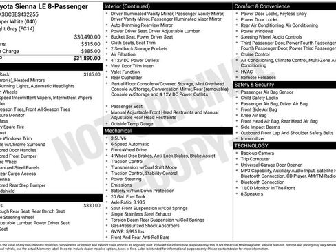 Used 2014 Toyota Sienna LE FWD image 11