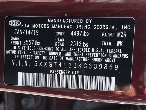 Used 2019 Kia Optima LX FWD image 46