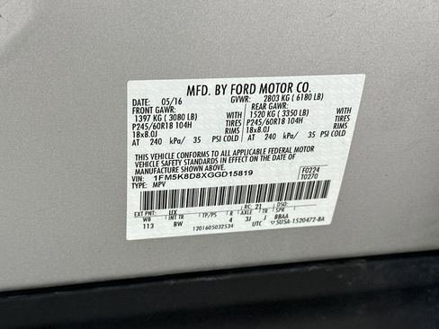 Used 2016 Ford Explorer XLT w/ Equipment Group 202A image 30