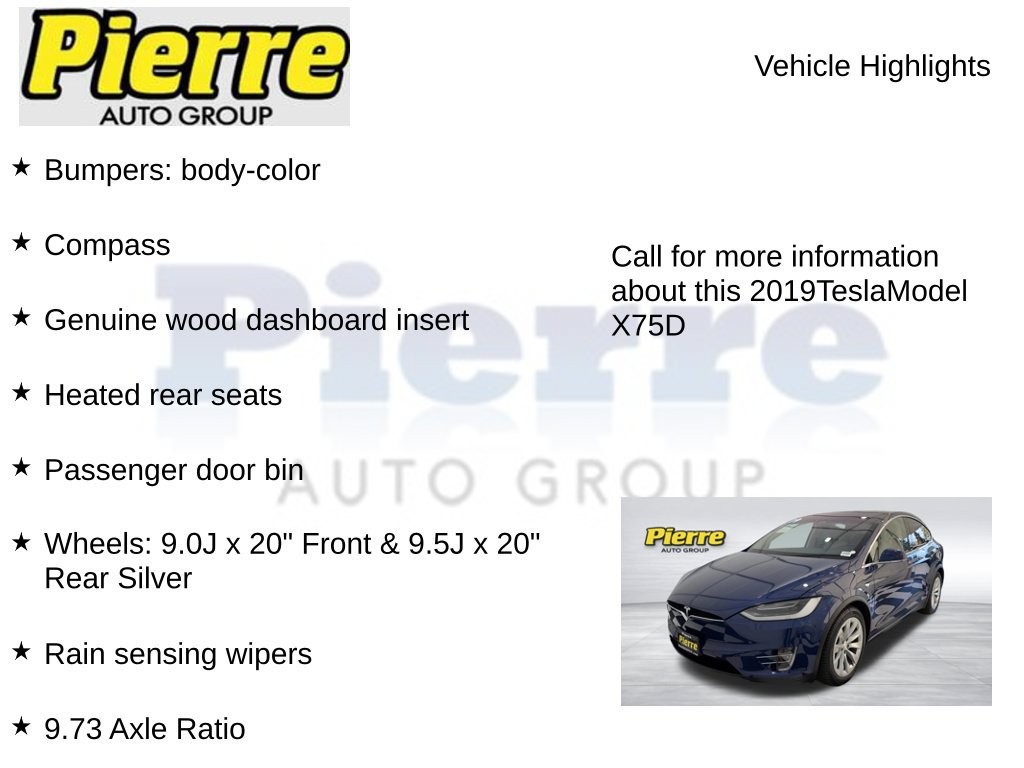 Used 2019 Tesla Model X 75D AWD/4WD image 22