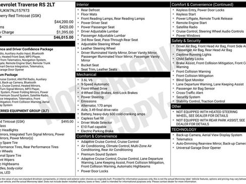 Used 2022 Chevrolet Traverse RS FWD image 6