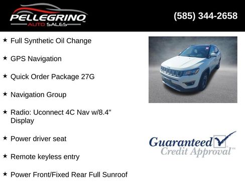 Used 2018 Jeep Compass Limited w/ Navigation Group AWD/4WD image 2
