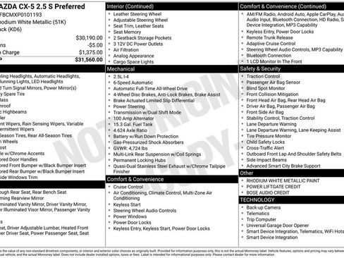 Used 2023 MAZDA CX-5 AWD 2.5 S w/ Preferred Package image 26