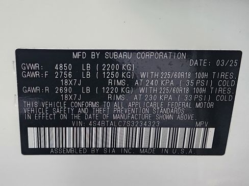 Certified 2025 Subaru Outback Onyx Edition image 36