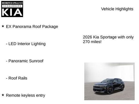 New 2026 Kia Sportage EX w/ EX Panorama Roof Package image 7