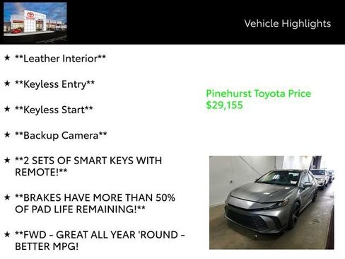 Used 2025 Toyota Camry SE w/ Multimedia Upgrade Package image 13