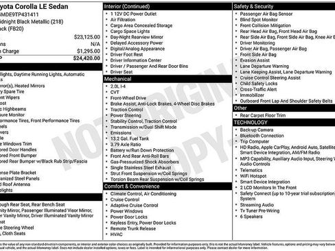 Used 2026 Toyota Corolla LE FWD image 5