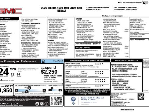 Certified 2020 GMC Sierra 1500 Denali w/ Technology Package AWD/4WD image 4