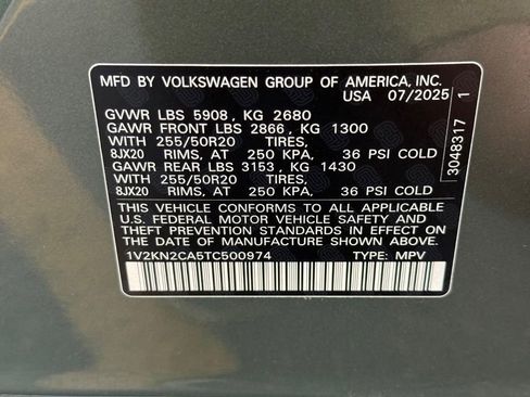 Certified 2026 Volkswagen Atlas SE AWD/4WD image 23