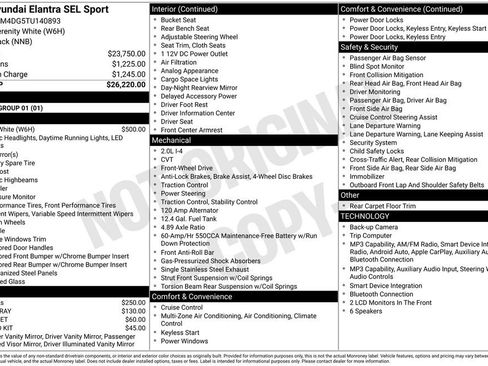 Certified 2026 Hyundai Elantra Sport FWD image 24
