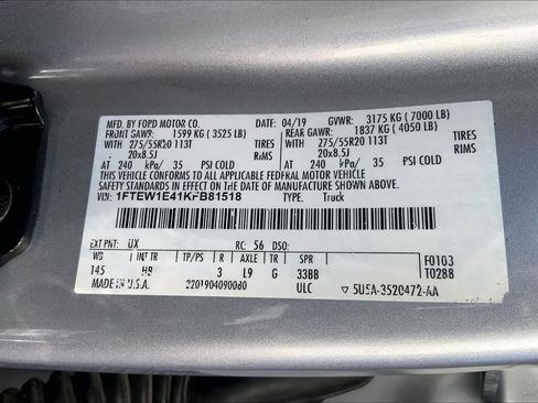 Used 2019 Ford F150 Lariat w/ Equipment Group 502A Luxury AWD/4WD image 37
