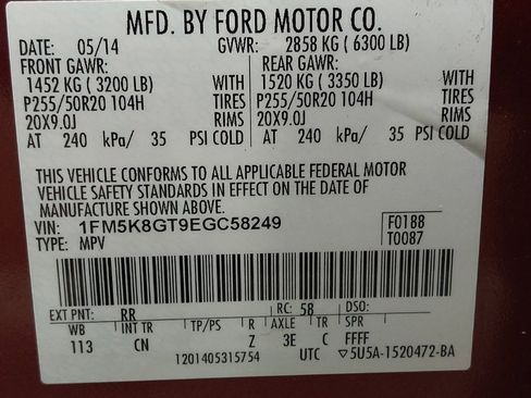 Used 2014 Ford Explorer Sport w/ Equipment Group 401A AWD/4WD image 33
