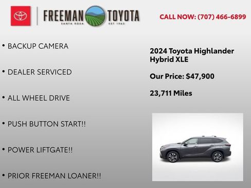 Certified 2024 Toyota Highlander XLE AWD/4WD image 9