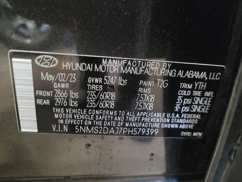 Used 2023 Hyundai Santa Fe SEL w/ Cargo Package AWD/4WD image 33