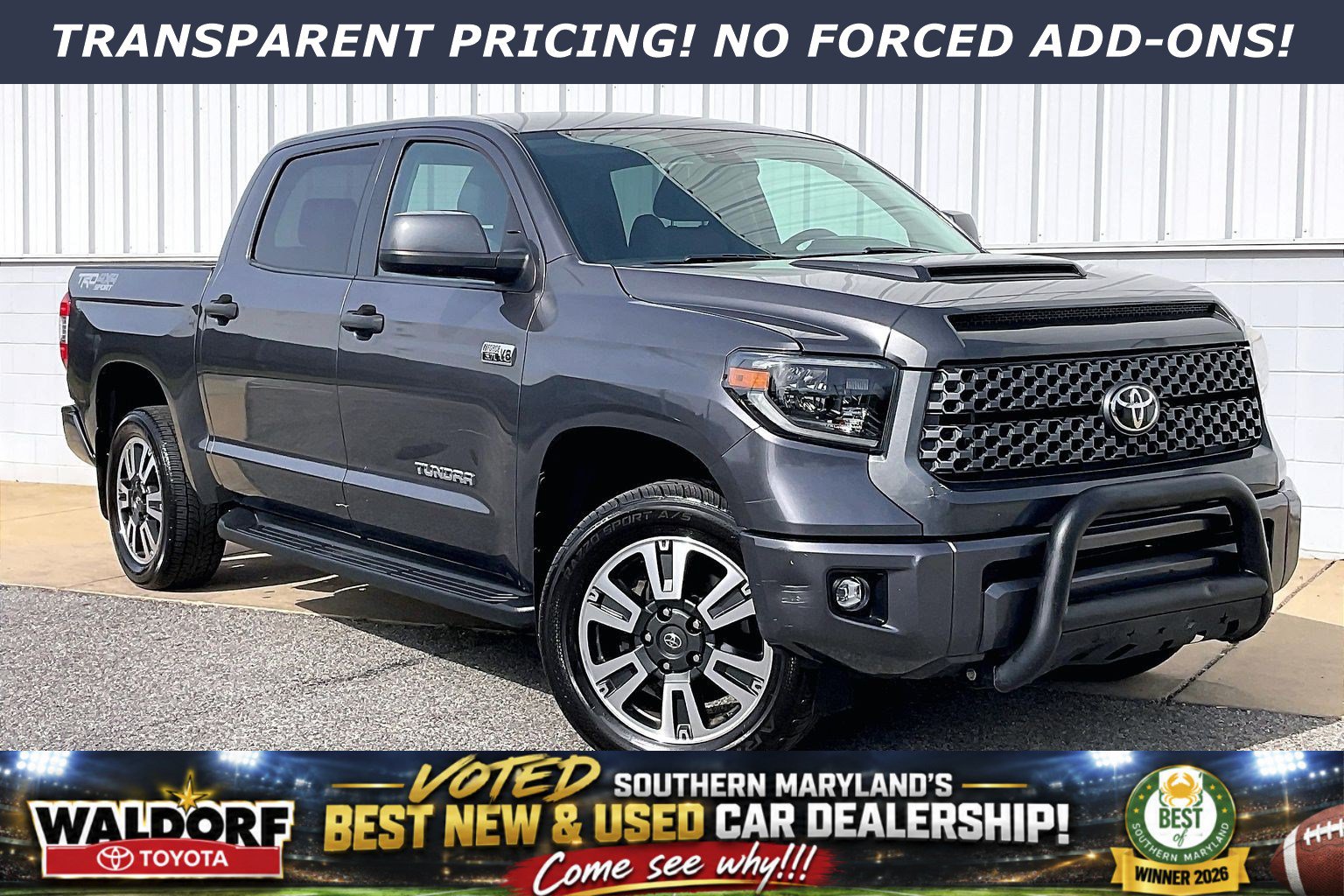 Used 2020 Toyota Tundra SR5 w/ TRD Sport Package AWD/4WD image 1