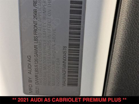 Used 2021 Audi A5 2.0T Premium Plus w/ Premium Plus image 29