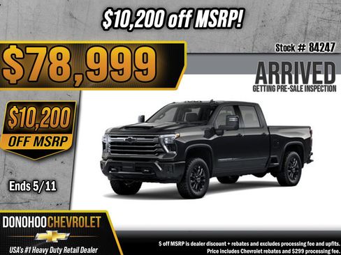 New 2026 Chevrolet Silverado 2500 High Country w/ Midnight Edition AWD/4WD image 1