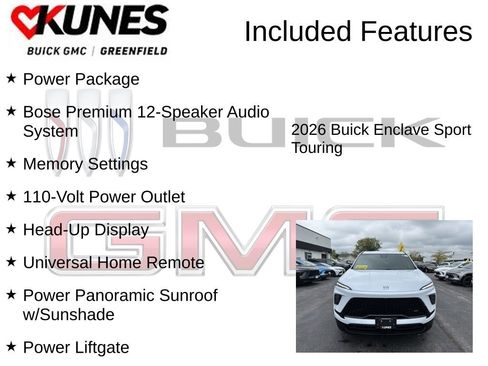 New 2026 Buick Enclave Sport Touring w/ Power Package image 3