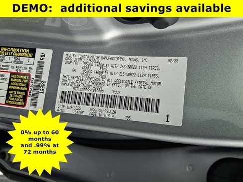 New 2025 Toyota Tundra Capstone AWD/4WD image 18