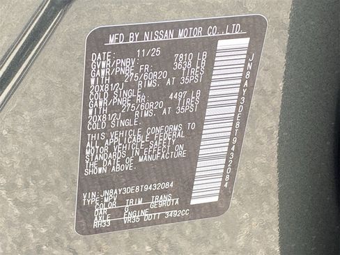 New 2026 Nissan Armada PRO-4X image 35