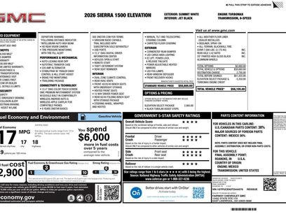 New 2026 GMC Sierra 1500 Elevation w/ Elevation Select Package