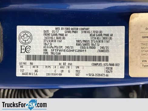 Used 2017 Ford F150 XLT w/ Equipment Group 301A Mid AWD/4WD image 36