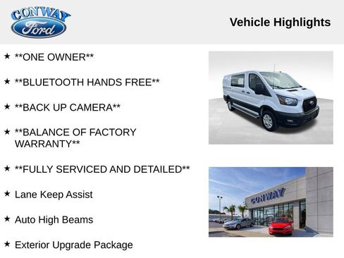 Used 2024 Ford Transit 250 Cargo Low Roof w/ Exterior Upgrade Package image 4