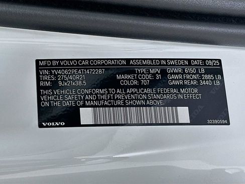 New 2026 Volvo XC90 B6 Plus w/ Protection Package Premier image 32