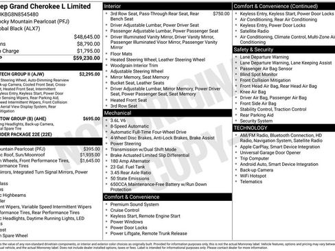 Used 2022 Jeep Grand Cherokee L Limited w/ Luxury Tech Group II image 2