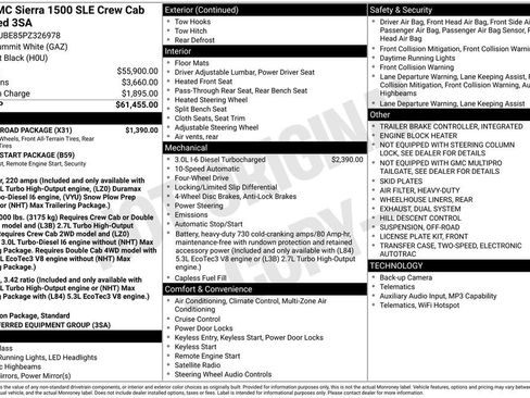 Used 2023 GMC Sierra 1500 SLE w/ X31 Off-Road Package AWD/4WD image 2
