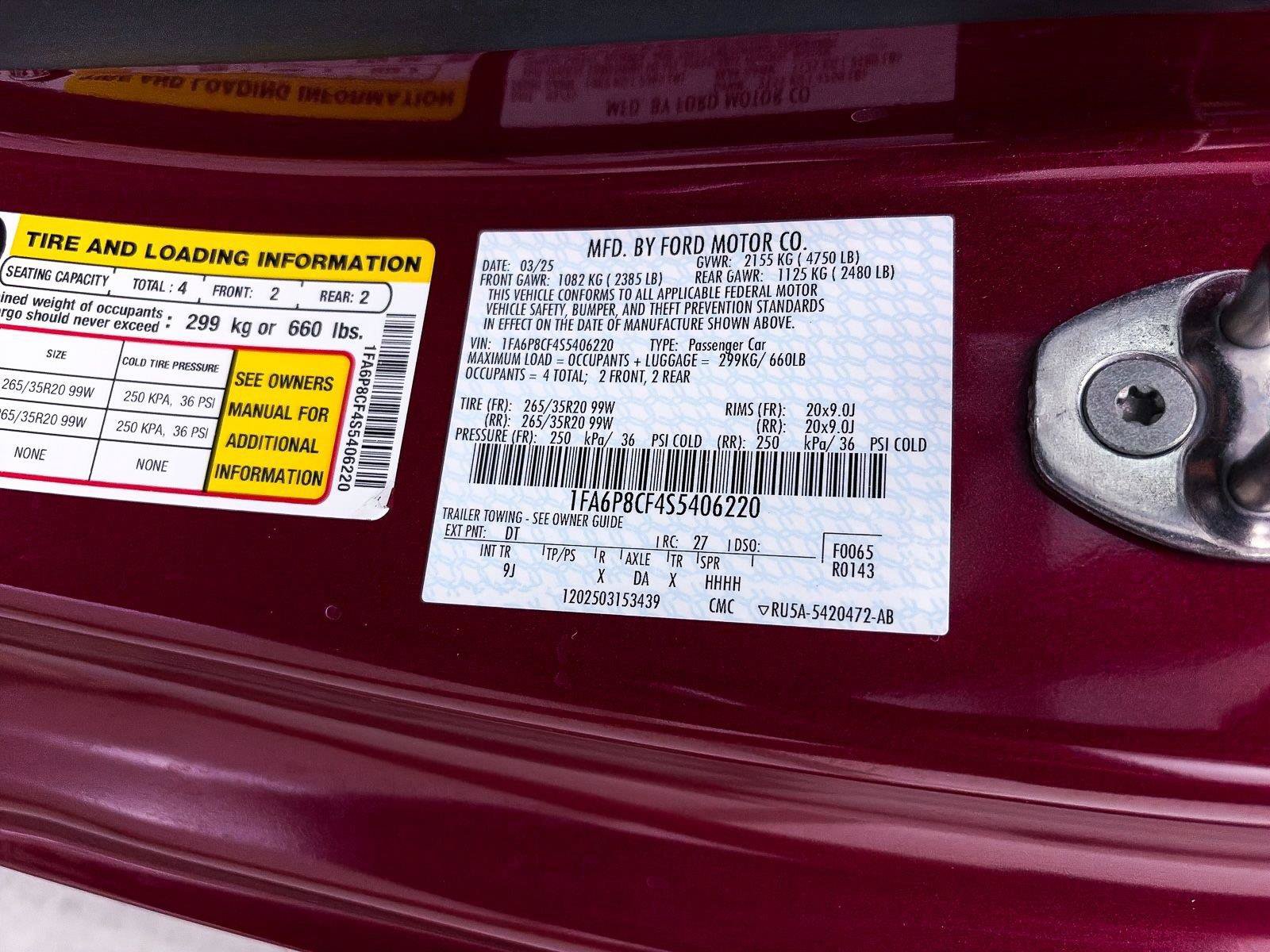 Used 2025 Ford Mustang GT Premium RWD image 42