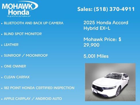 Certified 2025 Honda Accord EX-L image 8