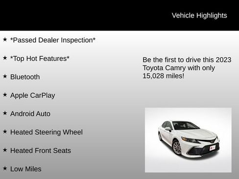Certified 2023 Toyota Camry LE w/ Cold Weather Package image 7