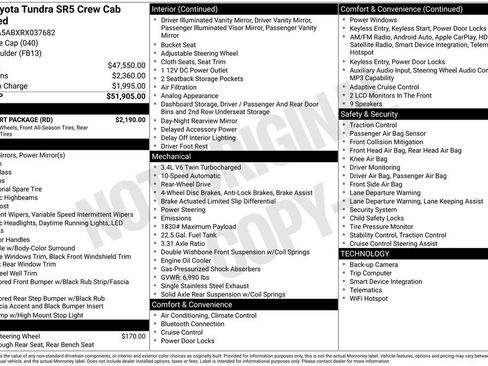 Used 2024 Toyota Tundra SR5 w/ TRD Sport Package RWD image 12