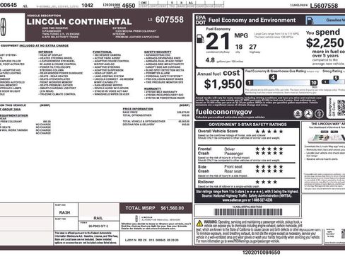 Used 2020 Lincoln Continental Reserve image 7