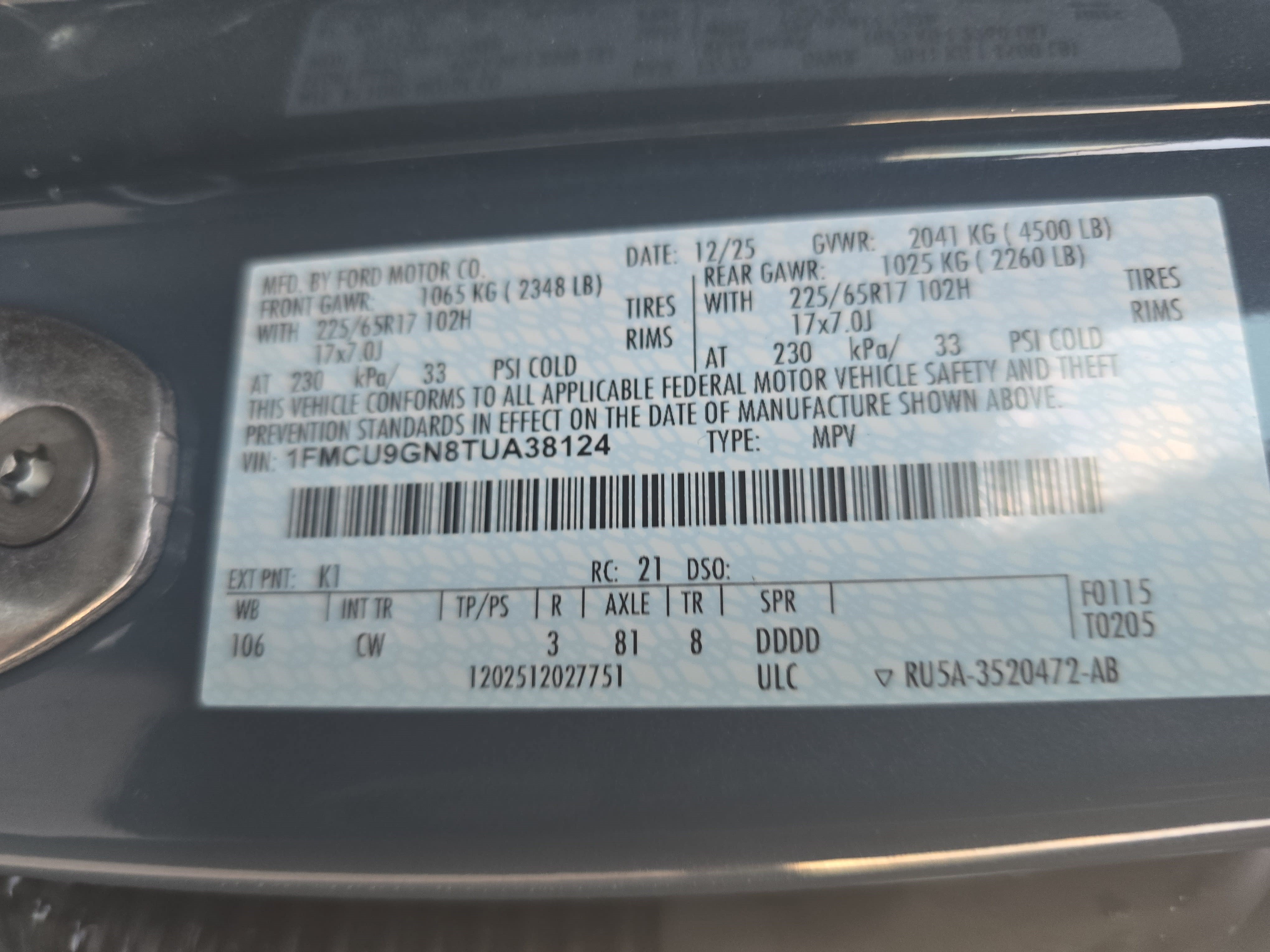 Used 2026 Ford Escape Active AWD/4WD image 33
