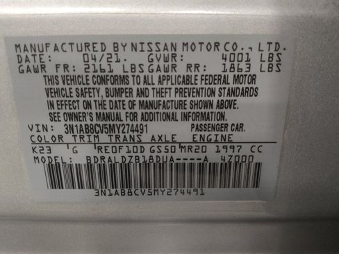 Used 2021 Nissan Sentra SV FWD image 33