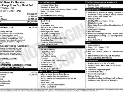 Used 2026 GMC Sierra EV Elevation w/ Premium Package AWD/4WD image 5