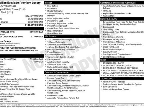 Used 2024 Cadillac Escalade Premium Luxury w/ Touring Package AWD/4WD image 35