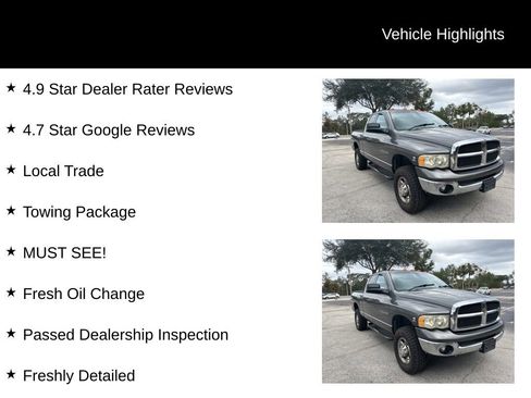 Used 2004 Dodge Ram 2500 Truck SLT w/ Trailer Tow Group image 6