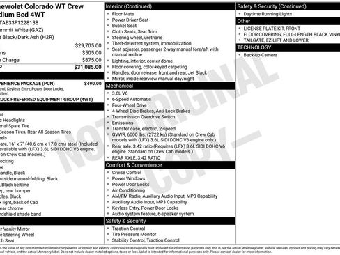 Used 2015 Chevrolet Colorado W/T w/ WT Convenience Package AWD/4WD image 9