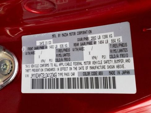 Used 2020 MAZDA MX-5 Miata RF Grand Touring image 66