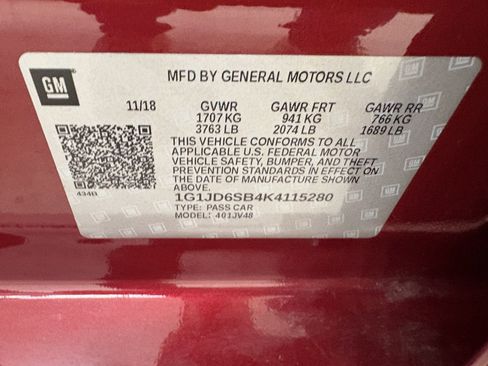 Used 2019 Chevrolet Sonic LT w/ Convenience Package image 34