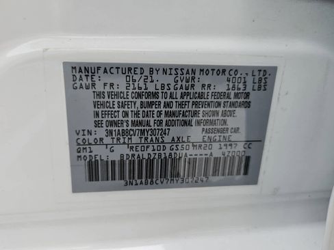 Used 2021 Nissan Sentra SV FWD image 7