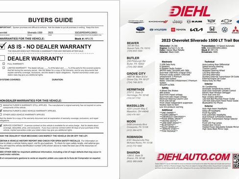 Certified 2023 Chevrolet Silverado 1500 LT Trail Boss image 40