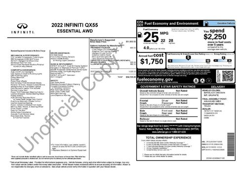 Used 2022 INFINITI QX55 Essential w/ Proassist Package image 26
