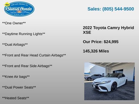 Used 2022 Toyota Camry XSE FWD image 6