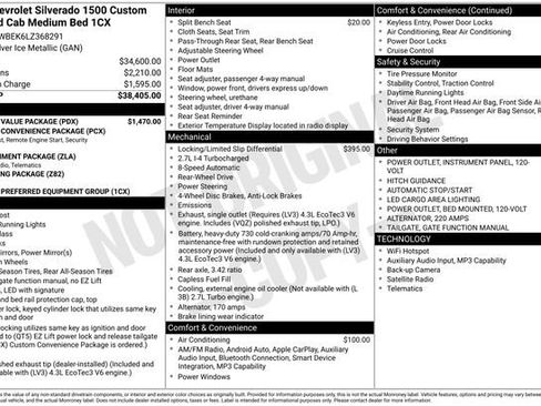 Used 2020 Chevrolet Silverado 1500 Custom w/ Custom Value Package RWD image 4